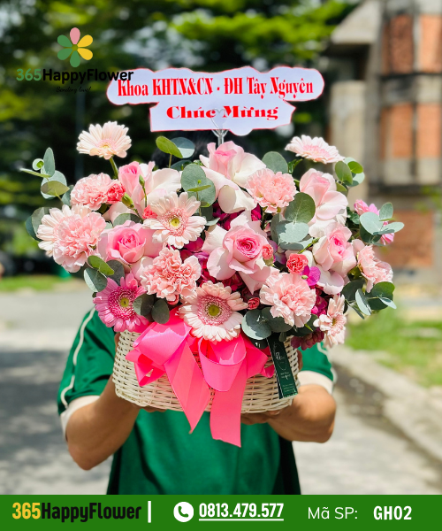 Giỏ hoa tươi – GH02