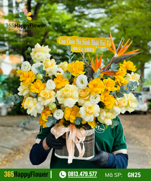 Giỏ hoa tươi – GH25