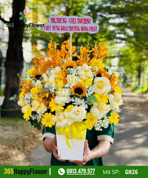 Giỏ hoa tươi – GH26