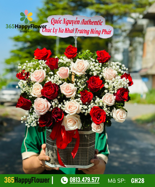 Giỏ hoa tươi – GH28