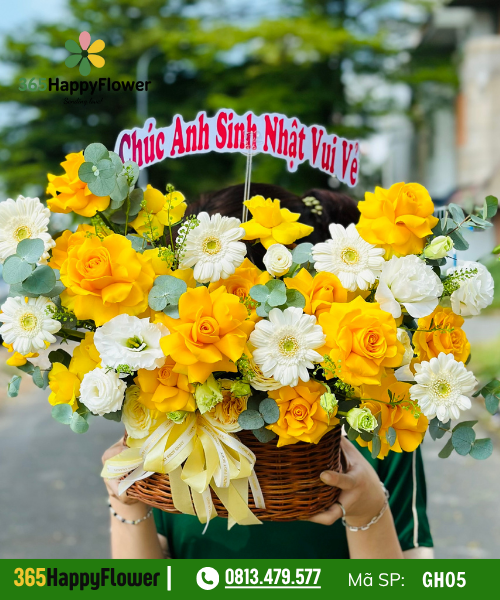 Giỏ hoa tươi – GH05