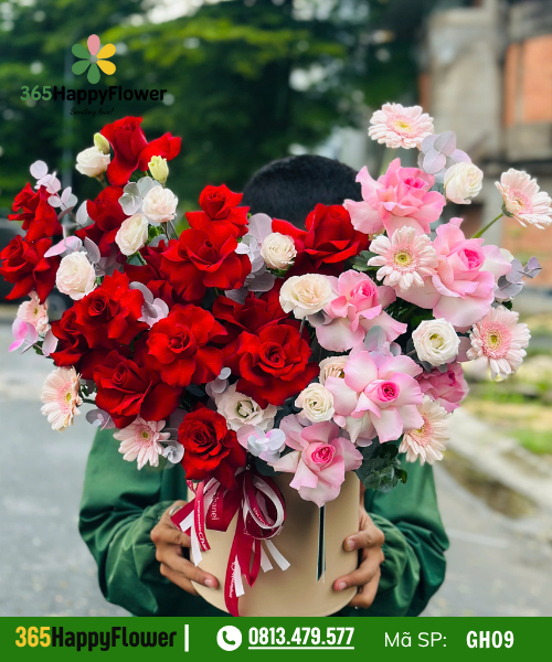 Giỏ hoa tươi – GH09